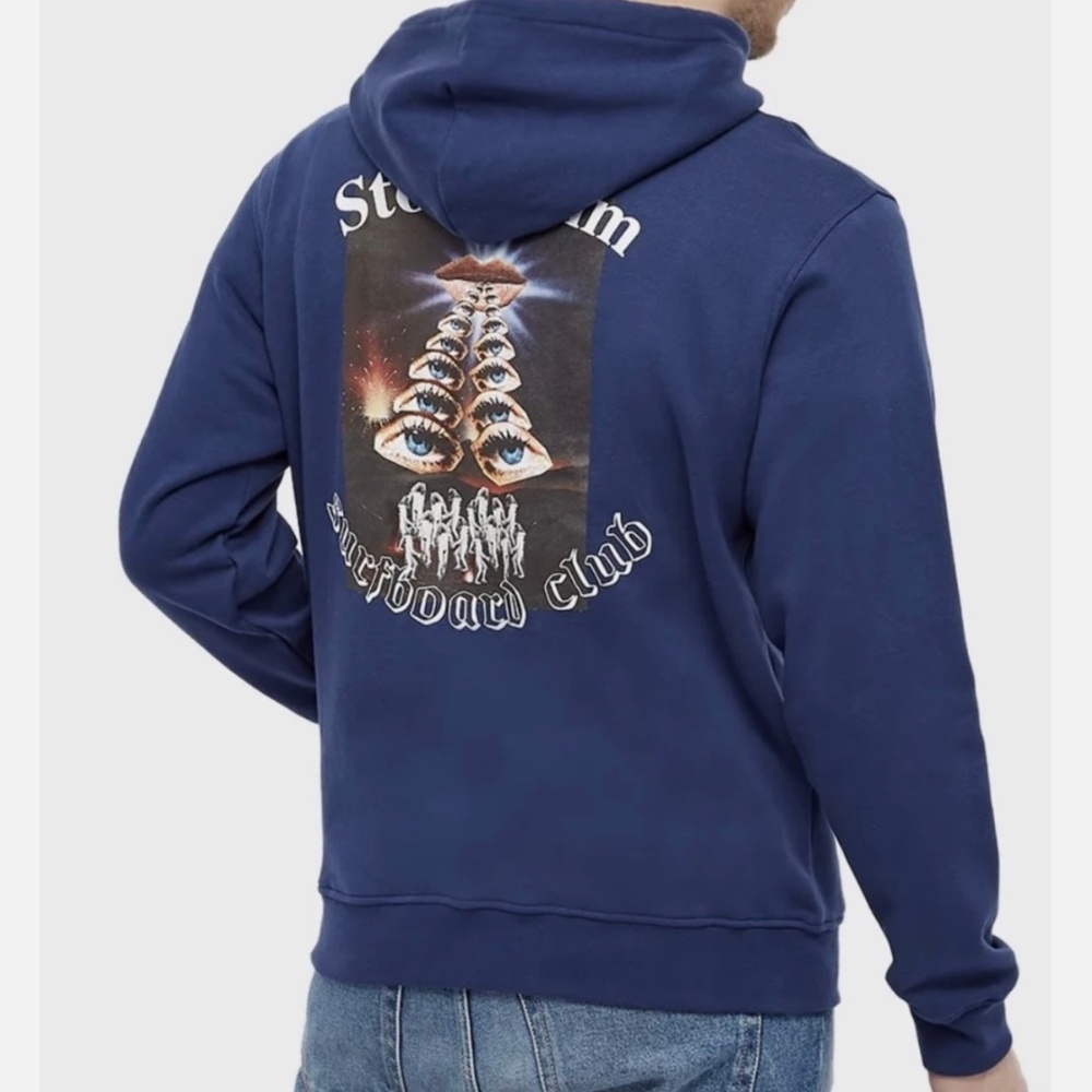 ★NWT Stockholm Surfboard Club Bjorn Space Hoody Blue Size L★